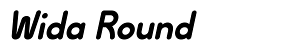 Wida Round font preview